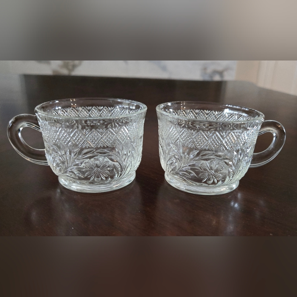 Vintage Punch Bowl Cups